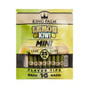 King Palm Lemon Kiwi Mini Rolls pack of 25 premium hemp wraps for flavorful smoking sessions.