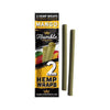 Humble Hemp Wraps 2pc in Mango flavor - All-natural, no tobacco or nicotine, perfect for a clean smoke.