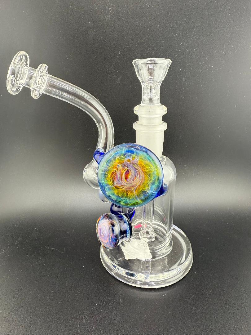 Beer Glass w/ Opal Coin Marble 10mm 90°