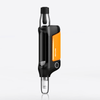Ispure Daab Pen with orange accent, featuring Auto and Manual modes for customizable dabbing experience.