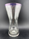Mank Glass Cup / Pilsner- Purple Lip Wrap