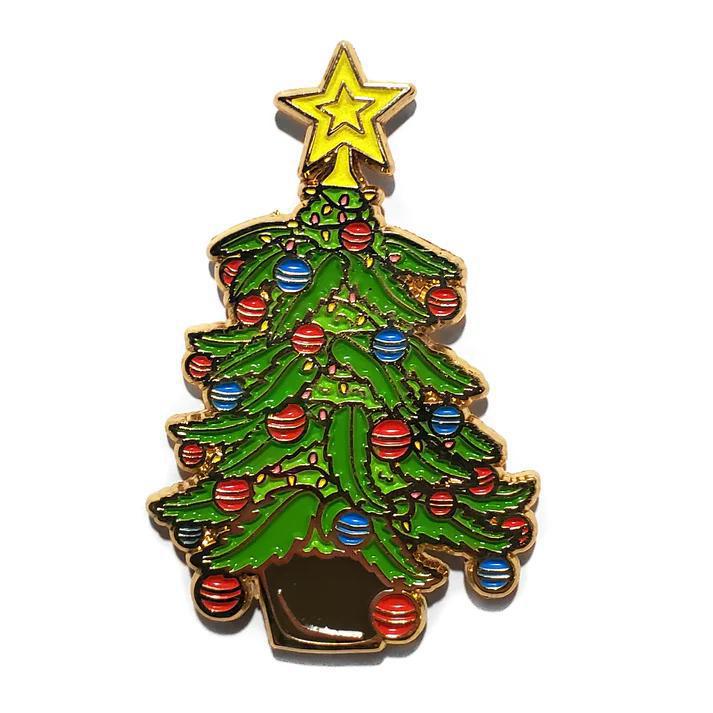 Kolorspun Enamel Pin - Canna Christmas Tree