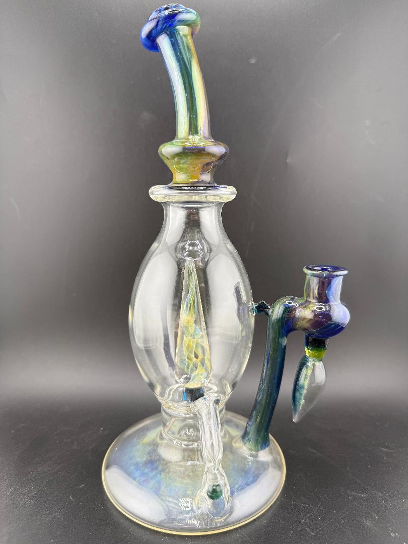 Brando Glass Blooper - Space Tech with Fumed Spike Perc 10mm 90°