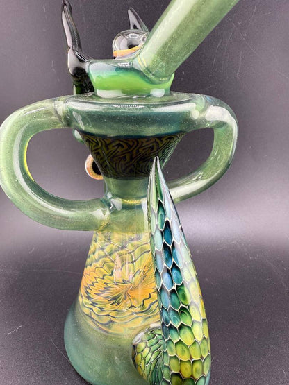 Pugsley Glass X Robert Mosher Glass Dragon Recycler 10mm 90°