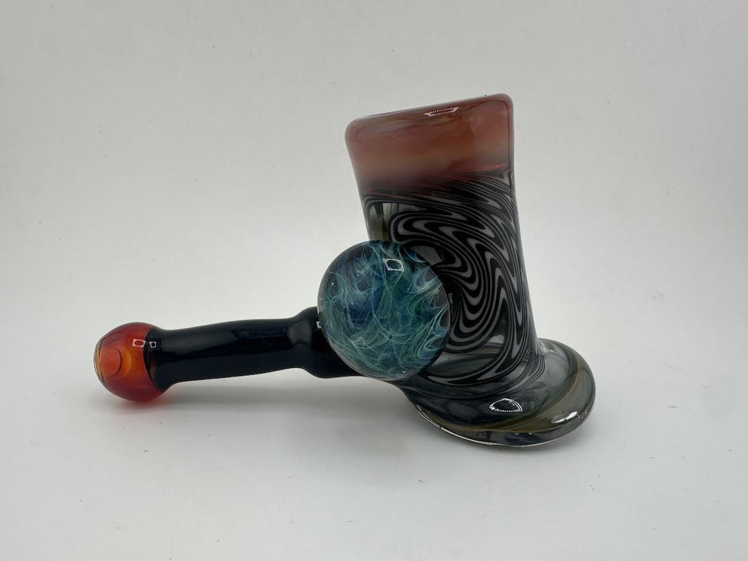 Guido Glass Hammer Pipe - Space & Wig Wag