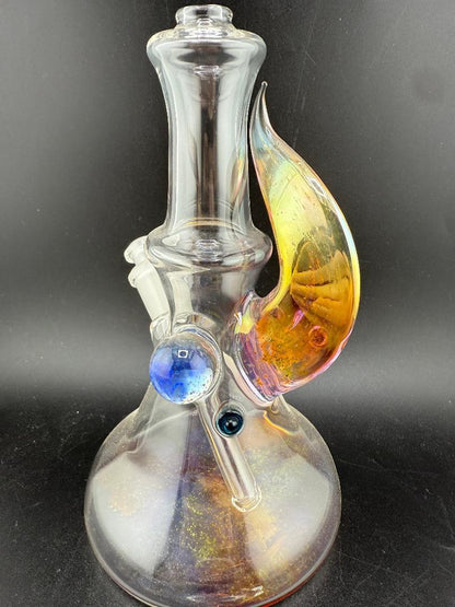 Brando Glass Mini Beaker - Fumed Bottom & Fumed Horn 10mm 45°