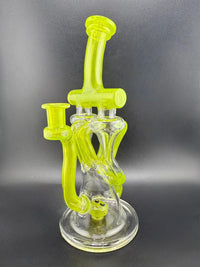 Domer Glass Double Recycler Green 10mm 90°