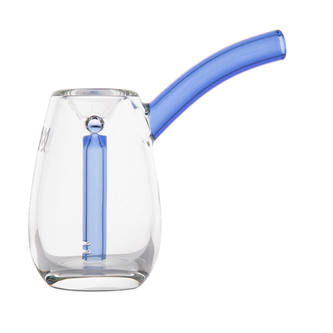 MJ Arsenal Flower Bubbler - Bulb featuring a durable borosilicate glass design with a blue accent.