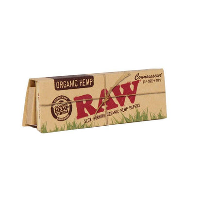 RAW Rolling Papers Organic Hemp Connisseur With Tips