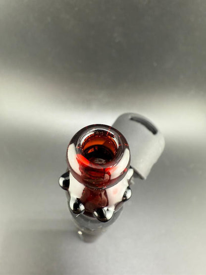 Paulson Pieces Puffco Pivot Glass Replacement Top W/ Auto Spinning Pearl Feature - Red Bottle