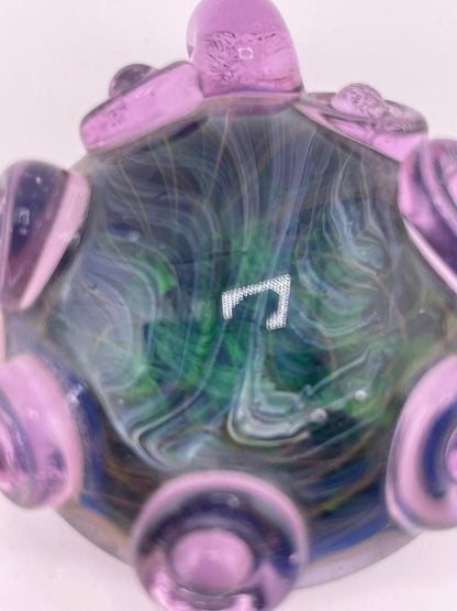 Brando Glass Pendant - Space Tech w/ Pink Acccents
