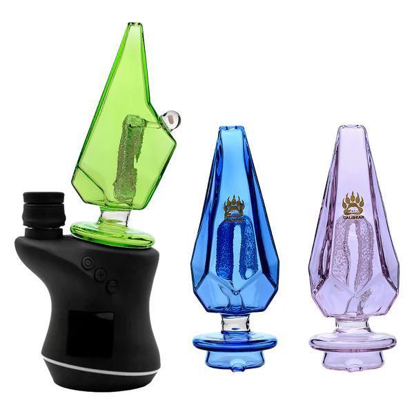 CaliBear Glass Carta / Carta 2 / Carta Sport Glass Attachment - Full Color Hexagon Gummy Perc w/ Encased Opal