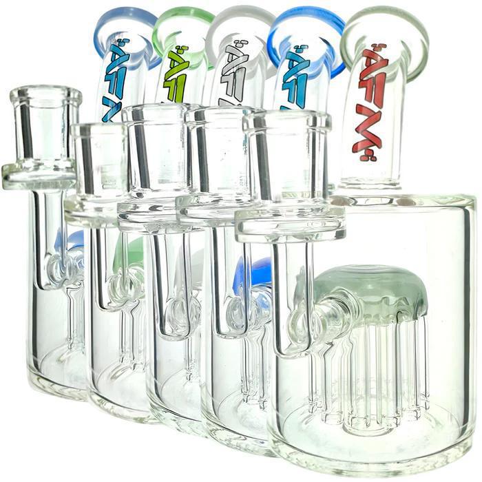 AFM Glass 6" 12 Arm Tree Perc Clear Glass Dab Rig TX690 14mm 90°