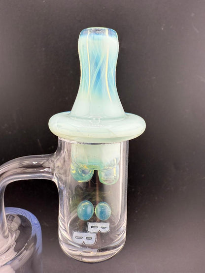 HighGrade Glass Full Color Blue Spinner Cap