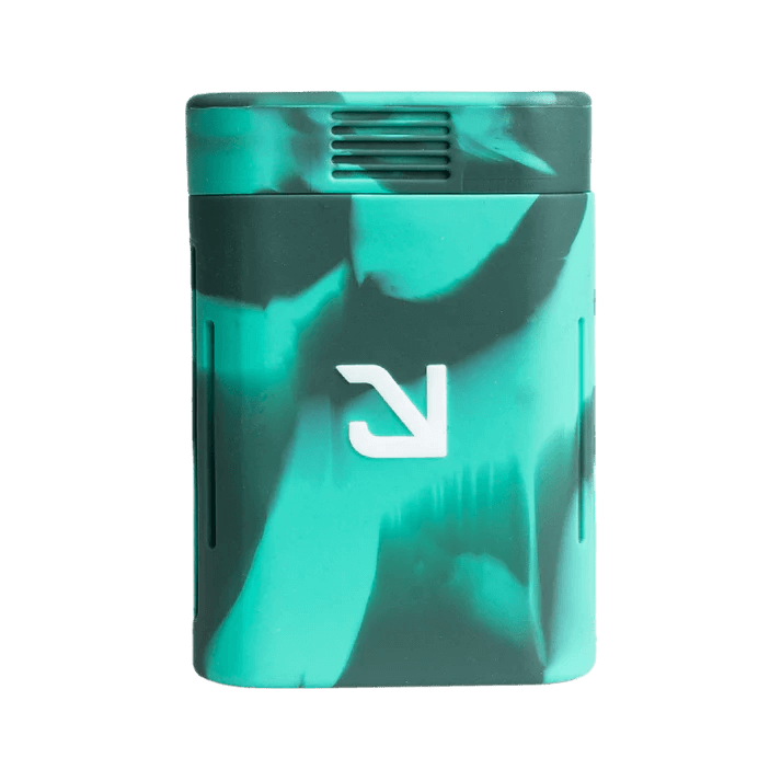 Eyce Molds Solo Dugout in teal and black silicone, featuring minimalist design for easy travel and storage.