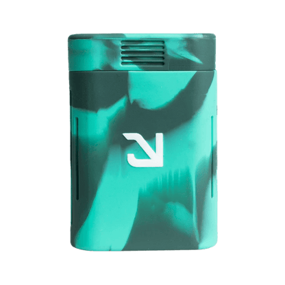 Eyce Molds Solo Dugout in teal and black silicone, featuring minimalist design for easy travel and storage.