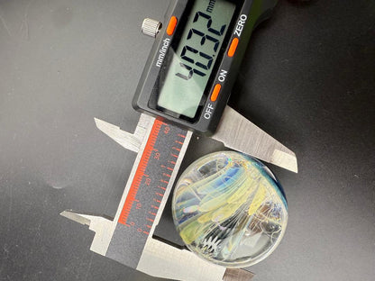 Highgrade Glass Marble - 40mm Millie Implosion w/ Opal Incasment