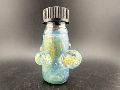 Highgrade Glass Medium Nug Jar - Fumed w/ Marble Attachments