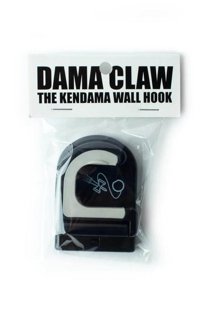 Dama Claw kendama wall hook packaged for easy display and organization of kendama collections.