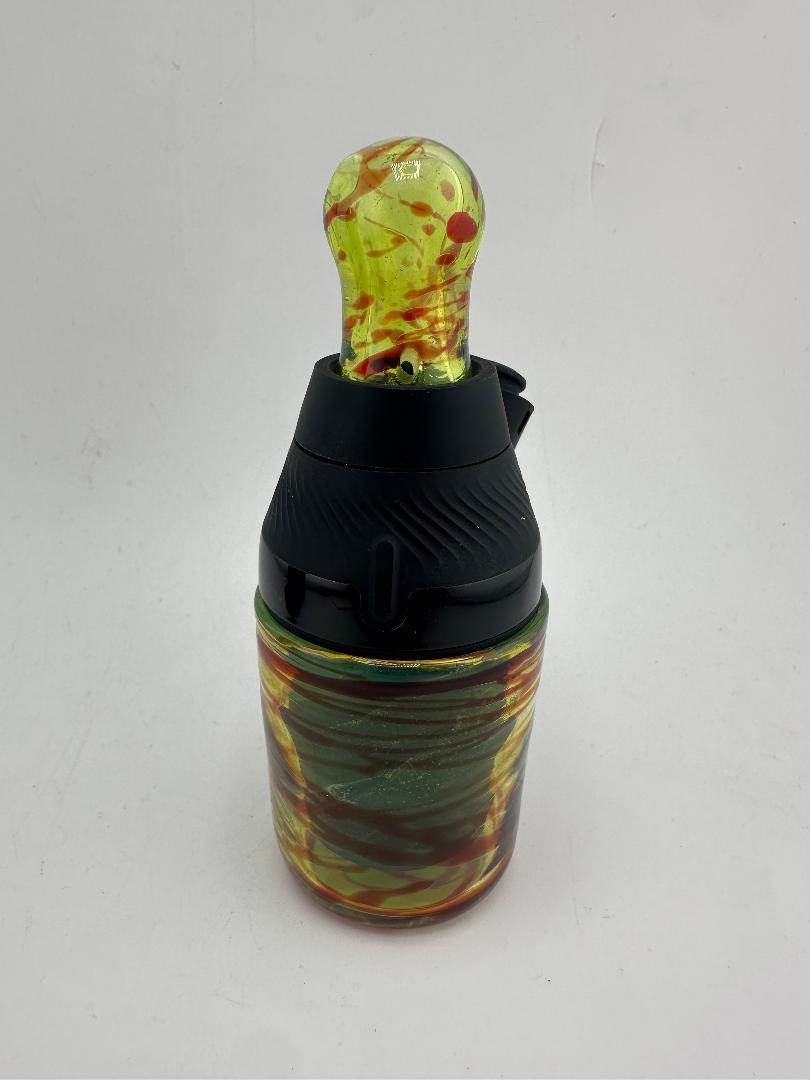 Paulson Pieces Puffco Proxy Core Cup & Mouthpiece – Green & Red Handcrafted Glass