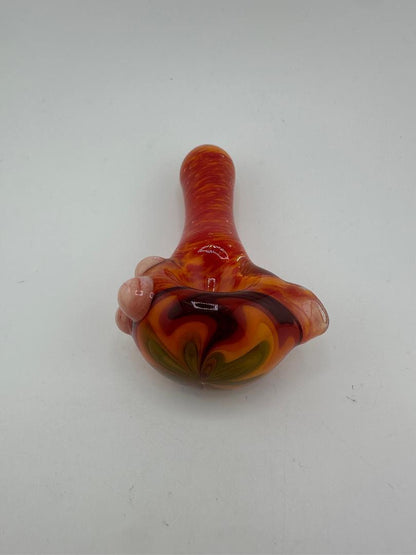 Phranq Glass Dry Pipe - Full Color Worked