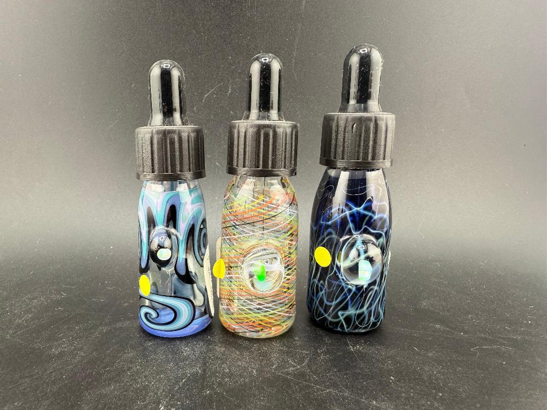 Highgrade Glass Dropper Bottle / Vial - Worked