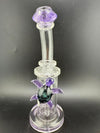 Crondo Glass Banger Hanger w/ Colored Lip Wrap & Animal Attachment 14mm 90°