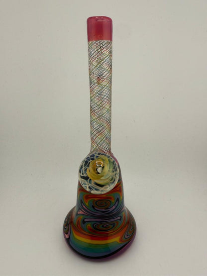 Highgrade Glass Heady Grommet Mini Tube 10mm 45° Rainbow