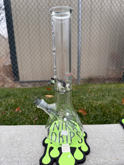 ROOR Glass 14" Beaker 50x5mm Collector Series Beaker - Smoke