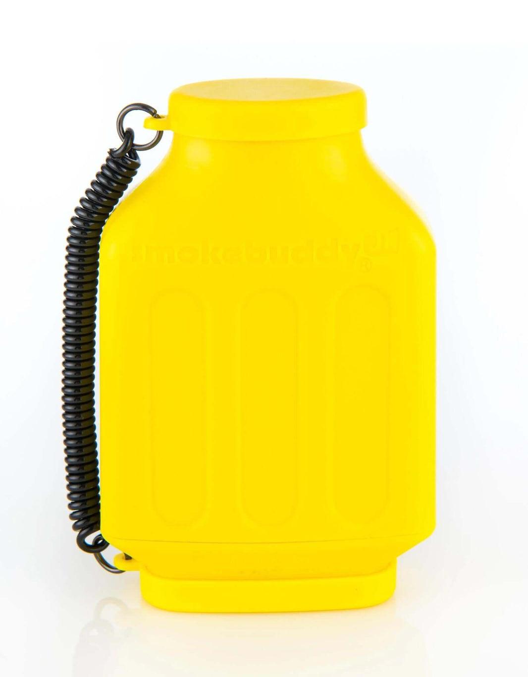 Smokebuddy Junior Personal Air Filter in yellow, compact design for discreet smoke filtration