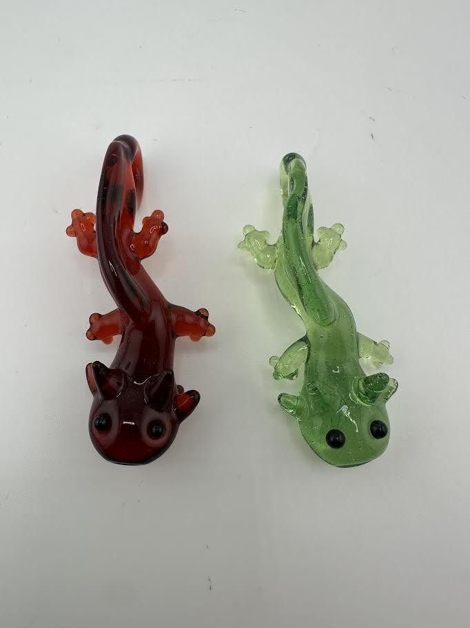 Tim Doane Glass Pendant / Necklace -  Axolotl