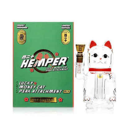 Hemper Glass Puffco Peak Glass Top - Lucky Money Cat
