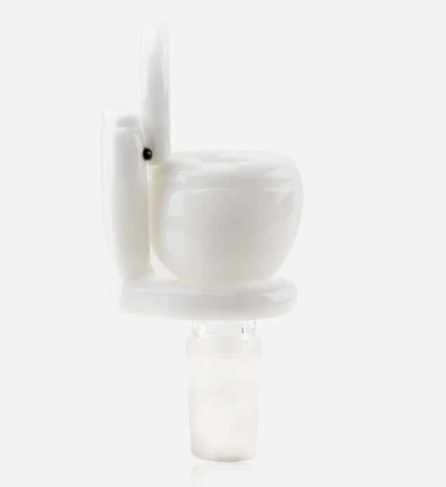 Empire Glassworks 14mm Slide featuring a whimsical toilet design, adding fun to your smoking setup.