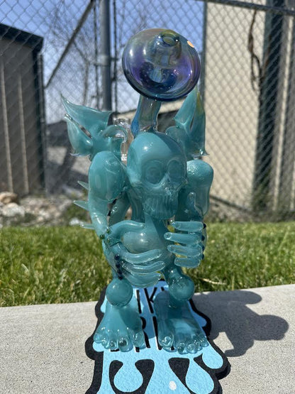 Brando Glass - Big Blue Skull Rig