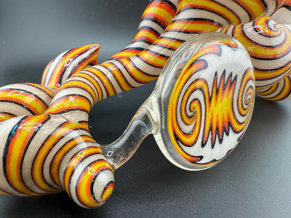 Crondo Glass UV White Orange Dichroic Dry Pipe
