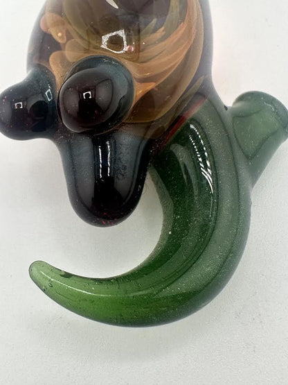 Brando Glass Pendant - Abstract Fumed Implosion