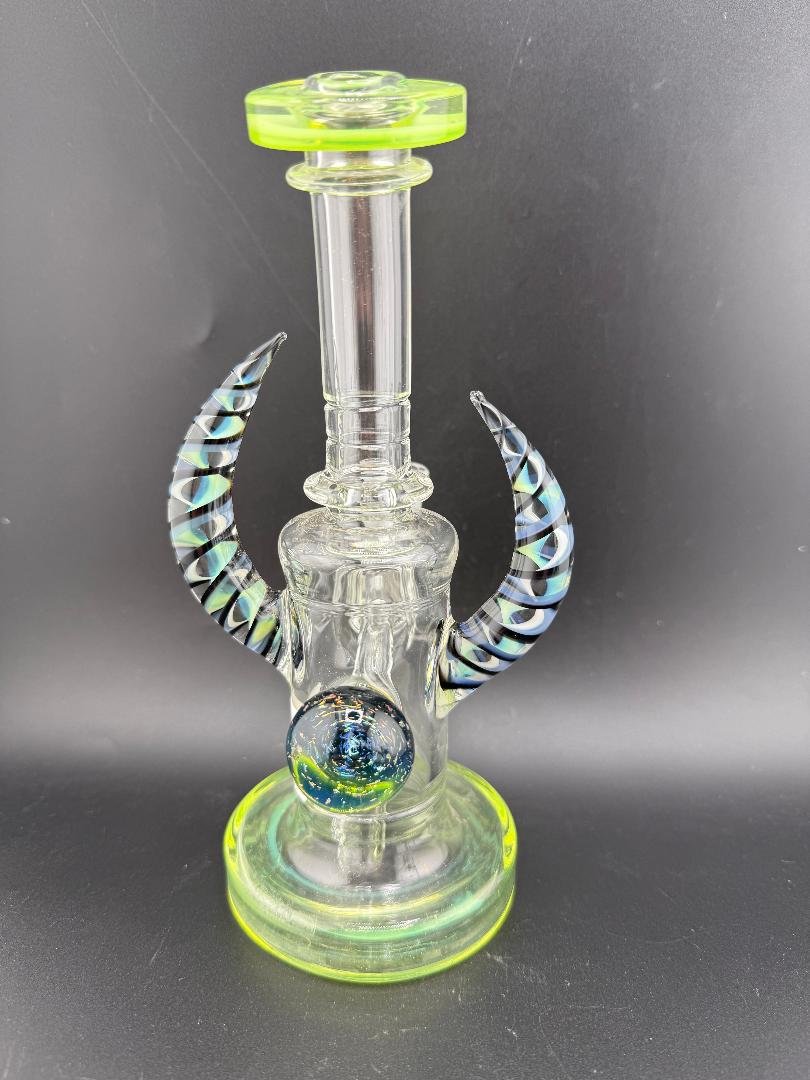 Crondo Glass Hollow Bottom Clear With Attachments 14mm 90°