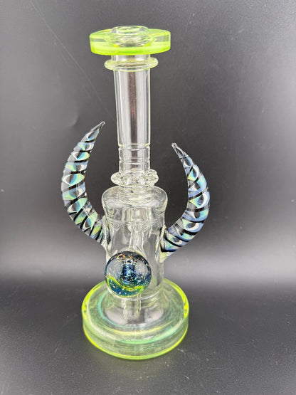 Crondo Glass Hollow Bottom Clear With Attachments 14mm 90°