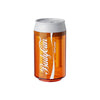 iSpure BudyCan Bubbler in orange, portable and discreet water pipe for on-the-go dabbing and smoking.