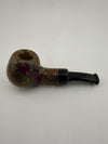 Colorful Mcdoogle Gentleman's pipe with swirling patterns and a black stem, perfect for stylish smoking.