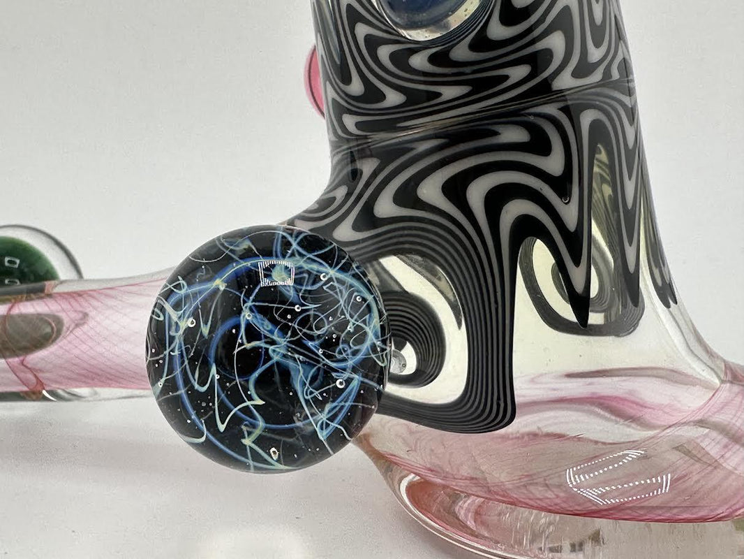 Guido Glass Hammer Pipe - Pink Fumed