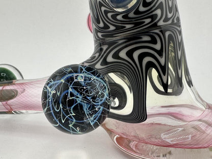 !Guido Glass Hammer Pipe - Pink Fumed