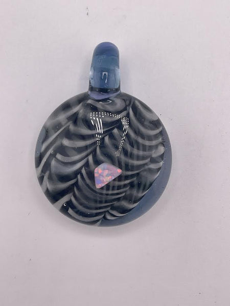 Danny W Glass Pendant - Encased Opal