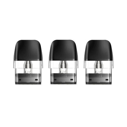 Geek Vape Q Pod replacement cartridges in a 3-pack with a top-filling design for high performance vaping.