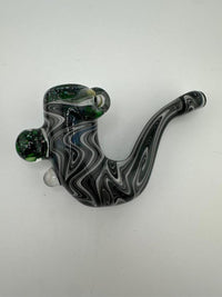 HighGrade Glass Dry Pipe - Fully Worked Wig Wag Heady Sherlock w/ marble and Opal Attachments