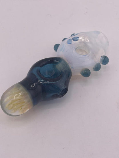 Danny W Glass Hand Pipe - Fumed Implosion w/ Opaline