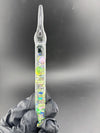 Dollhouse Glass Glitter Dab Tool with colorful glitter designs in a clear durable handle, showcasing eye-catching sparkle.