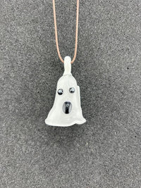Domer Halloween Ghost Pendant - handcrafted ghost pendant with unique expressions and charm.