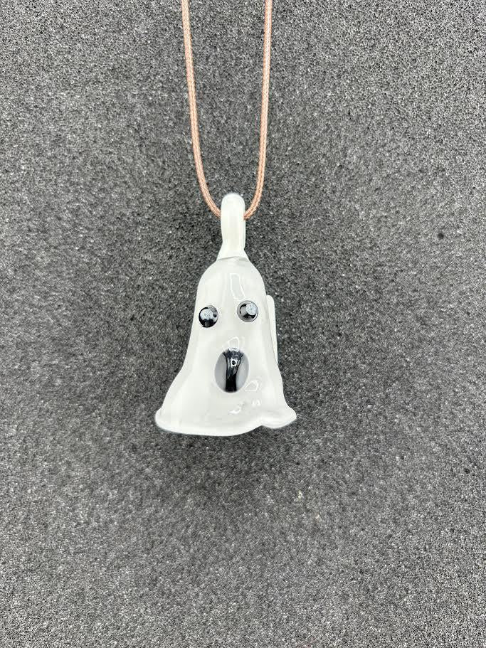Domer Halloween Ghost Pendant - handcrafted ghost pendant with unique expressions and charm.