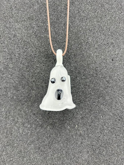 Domer Halloween Ghost Pendant - handcrafted ghost pendant with unique expressions and charm.